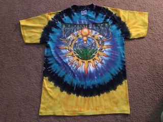 Grateful Dead T - Shirt Vintage 1991 Summer Tour Xl Gdm Tie Dye Nos Liquid Blue