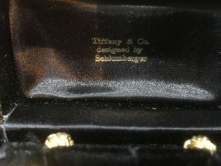 Rare Vintage Tiffany & Co.  Schlumberger 18K Gold 750 Double Love Knot Cuff Links 7