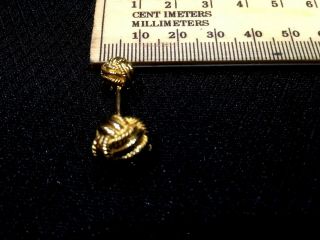 Rare Vintage Tiffany & Co.  Schlumberger 18K Gold 750 Double Love Knot Cuff Links 9