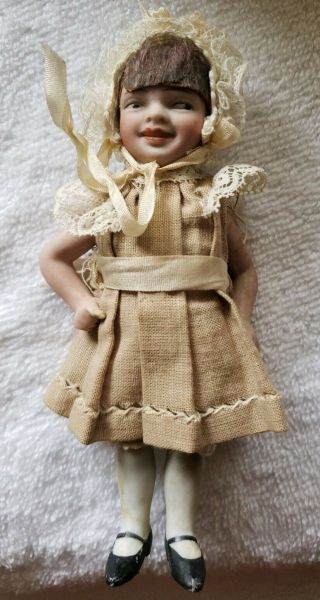 Antique All Bisque Orsini Doll Outfit 5 "
