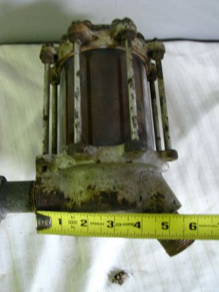 Antique Clock Face Gas Pump Visi Gauge Sight Glass Complete Vtg Visible 12