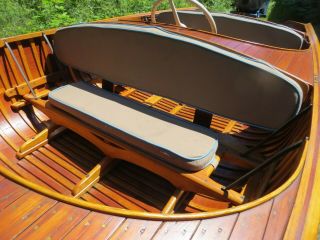 Vintage 1953 12 ' Penn Yan Swift outboard boat with motor and trailer 5