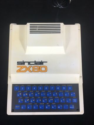 Sinclair Zx80 Vintage Retro Computer Unit Keyboard Fast