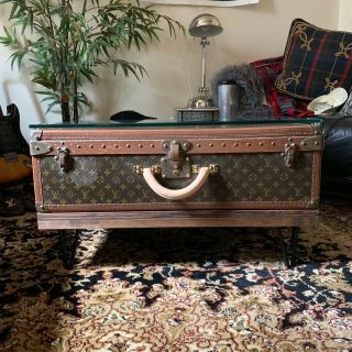 Louis Vuitton Trunk Alzer 75 Coffee Table Custom Built Vintage Simply Iconic