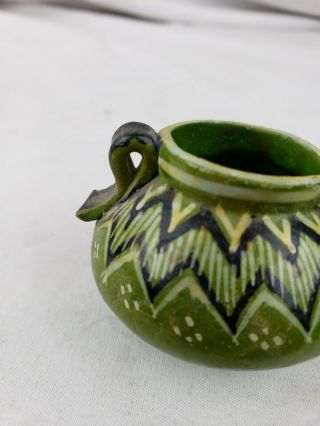 vintage native american pottery vase,  very small 2
