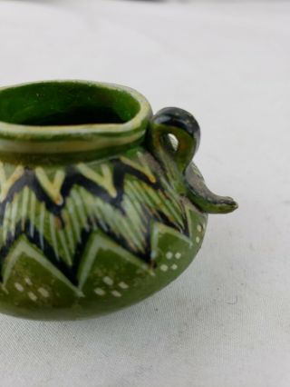 vintage native american pottery vase,  very small 3