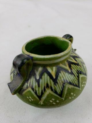 vintage native american pottery vase,  very small 4