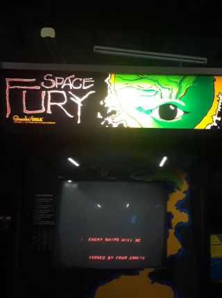 Sega Space Fury Vector Arcade Machine Very Rare