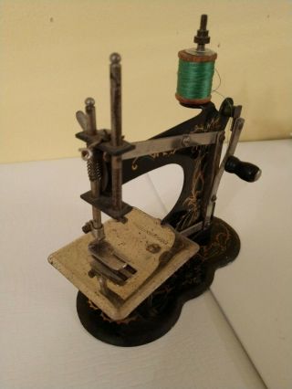 Casige Front Hand Crank Toy Sewing Machine Model 1 Germany Early 1900s