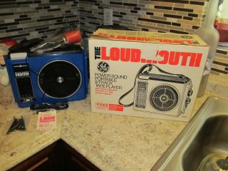 RARE 1970 ' S VINTAGE GE THE LOUDMOUTH PORTABLE 8 TRACK TAPE PLAYER 2