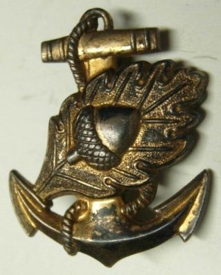Ww2 Nnc Navy Nurse Corps Sterling Officer Collar - H - H Maker.  Pb