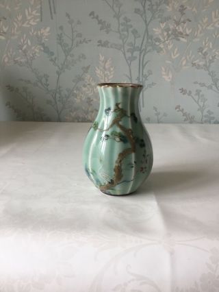 Antique Chinese Enamel Celodon Vase