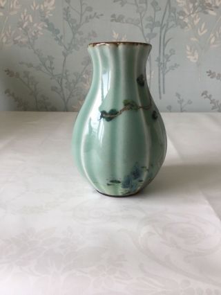 antique chinese enamel celodon vase 5