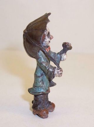 SMALL Vintage COLD PAINTED BRONZE Metal CLOWN Miniature Figure/Model CIRCUS 3