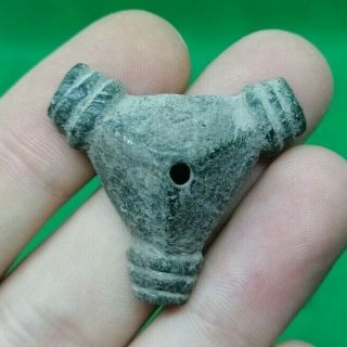 Ancient Celtic Druids Bronze Stylized Vagina Fertility Amulet - 100 Bc