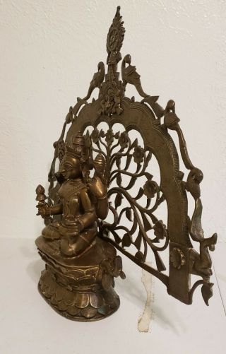 Large Antique Indian/Asian Hindu Bronze Vishnu/Buddha 18th Century 2