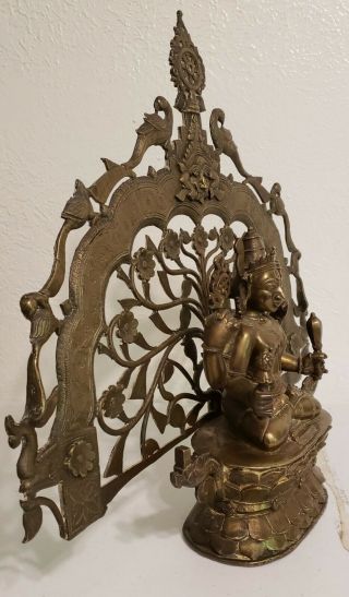 Large Antique Indian/Asian Hindu Bronze Vishnu/Buddha 18th Century 3