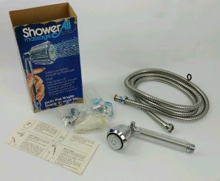 Vintage Nos Jaclo Shower - All Pulsating Massage Handshower W/ Hose Polished Crome