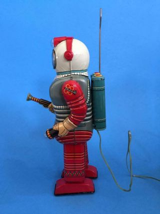 Vintage Nomura Space Man Tin Robot Japan Toy With Box 3