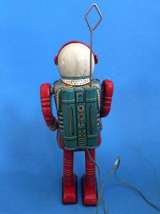 Vintage Nomura Space Man Tin Robot Japan Toy With Box 4