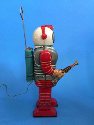 Vintage Nomura Space Man Tin Robot Japan Toy With Box 5
