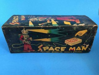 Vintage Nomura Space Man Tin Robot Japan Toy With Box 7