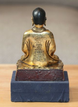 Antique Chinese Tibetan gilt bronze Buddha,  18th 19th century,  Qing Dynasty RARE 3