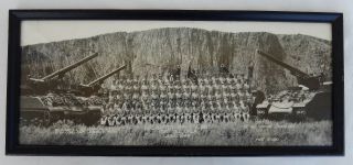 1949 Photo Of The 18th.  Field Artillery Regiment,  Fort Sill.  Okla.  W/artillery