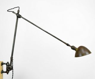 Vintage Oc White Industrial Wall Lamp,  1930s Or Earlier