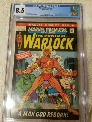 Vintage 1972 Marvel Premiere 1 Comic Cgc 8.  5 1st Series Origin Warlock Him