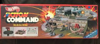 Rare Vintage 1984 Hot Wheels Action Command Sto & Go Base Playset No 9259