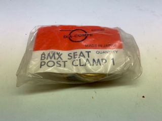 Nos Dia - Compe Mx Seat Clamp 1 " Gold - 26 Bmx Cruiser Vintage Se Jmc Dg Prodyne