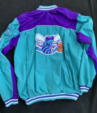 Charlotte Hornets Greg Grant Game Worn Warm Up Jacket 1991 NBA Champion Vintage 7