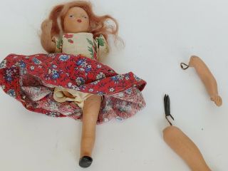 Vintage / Antique Doll With Real Human Hair