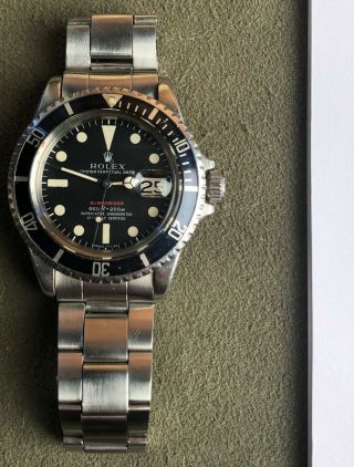 Vintage Rolex RED Submariner 1680 from 1970 Sub Rare PUNCHED PAPERS NR 3