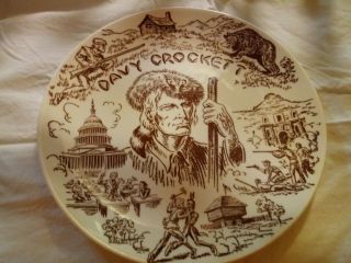 Davy Crockett Vintage Plate
