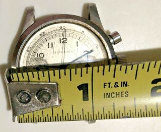 Vintage Men ' s Gallet Chronograph WaterProof S/S Watch 75436 FOR REPAIR 8