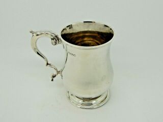 Antique Victorian Silver Mug / Tankard London 1888 - 258g Quality