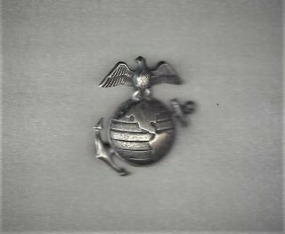 Rare Sterling Early Ww2 Sweetheart Us Marine Corp Eagle Globe Anchor Droop Wing