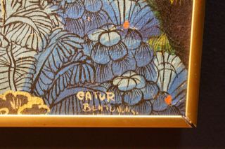Signed CATUR Bali Painting Indonesian Vintage MCM Framed UBUD Butuan 7