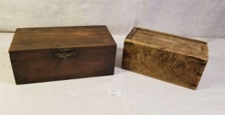 Thriftchi Vintage Wooden Dresser Boxes - One W Sliding Top (2)