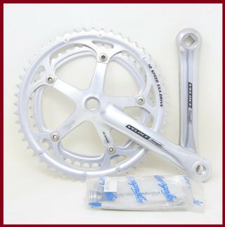 Nos Campagnolo Veloce 10s Speed Crankset 170mm Square Taper Vintage Exa Drive