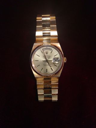 Mens Rolex Day - Date President Solid 18k Yellow Gold Watch
