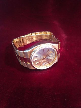 Mens Rolex Day - Date President Solid 18K Yellow Gold Watch 4