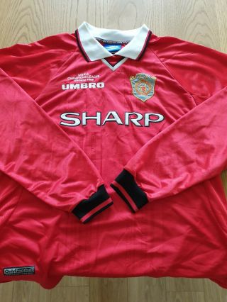 Vintage umbro special edition Manchester United Shirt XXL long sleeve 99/2000 4