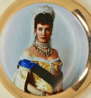 Imperial Russian 122g 14k gold&enamel JWC Repeater watch.  Portrait of Empress 3