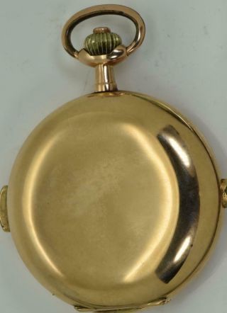 Imperial Russian 122g 14k gold&enamel JWC Repeater watch.  Portrait of Empress 6