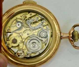 Imperial Russian 122g 14k gold&enamel JWC Repeater watch.  Portrait of Empress 9