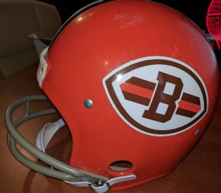 Cleveland Browns Throwback Logo Vintage Rawlings Nfl Football Helmet (l) Large