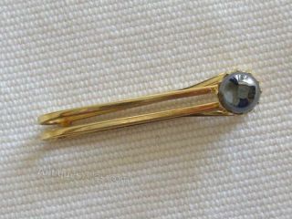 Rare & Vintage Tiffany & Co.  Schlumberger 18K Gold & Hematite Tie Bar 2